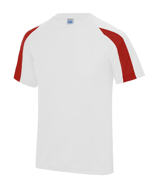 jc003 Arctic White/Fire Red front