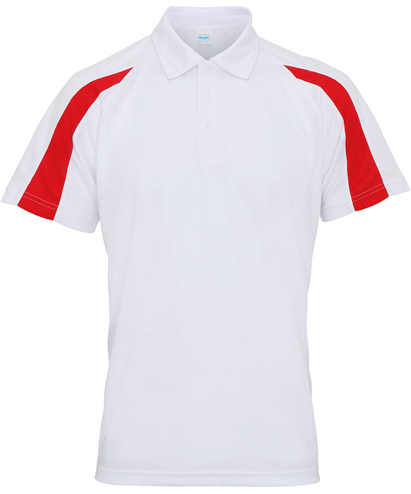 jc043 Arctic White/Fire Red front