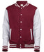 jh043 Burgundy/Heather Grey front
