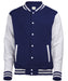 jh043 Oxford Navy/Heather Grey front