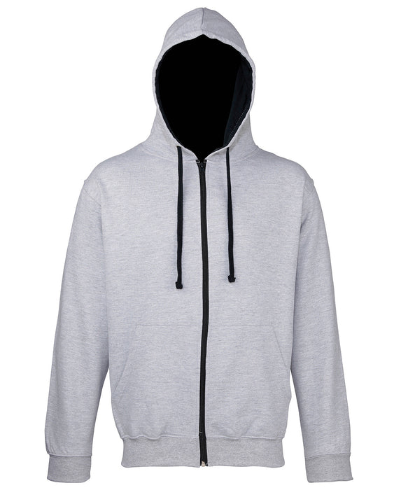 jh053 Heather Grey/French Navy front