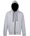 jh053 Heather Grey/French Navy front