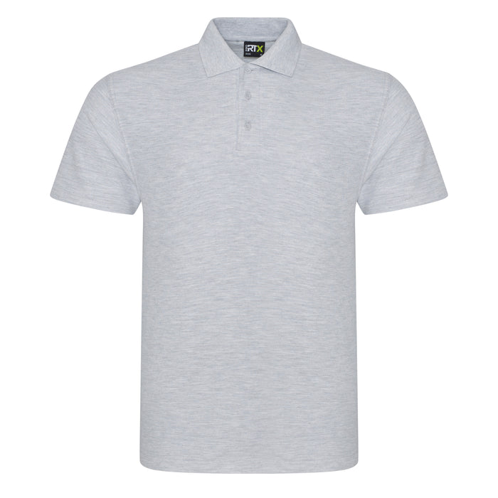 Pro polo Heather Grey front