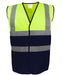 yk107 Hi-Vis Yellow/Navy front