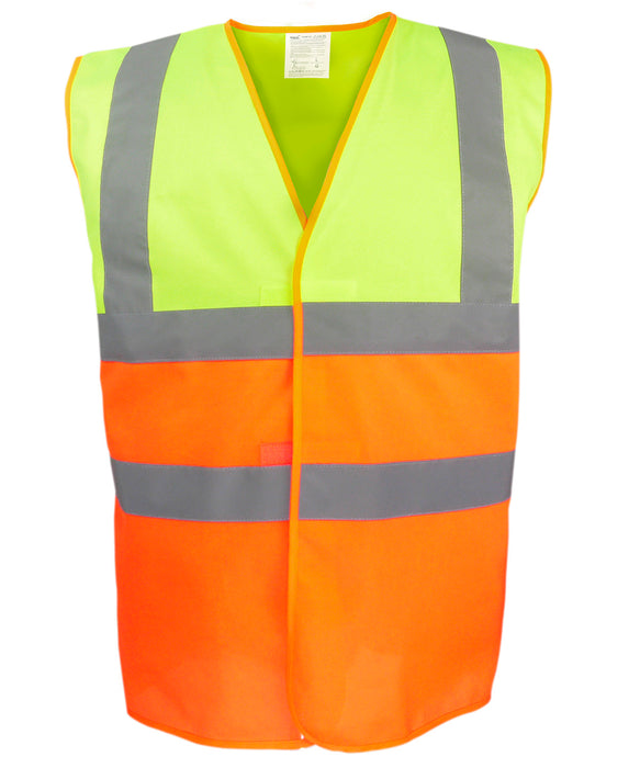 yk107 Hi-Vis Yellow/Orange front