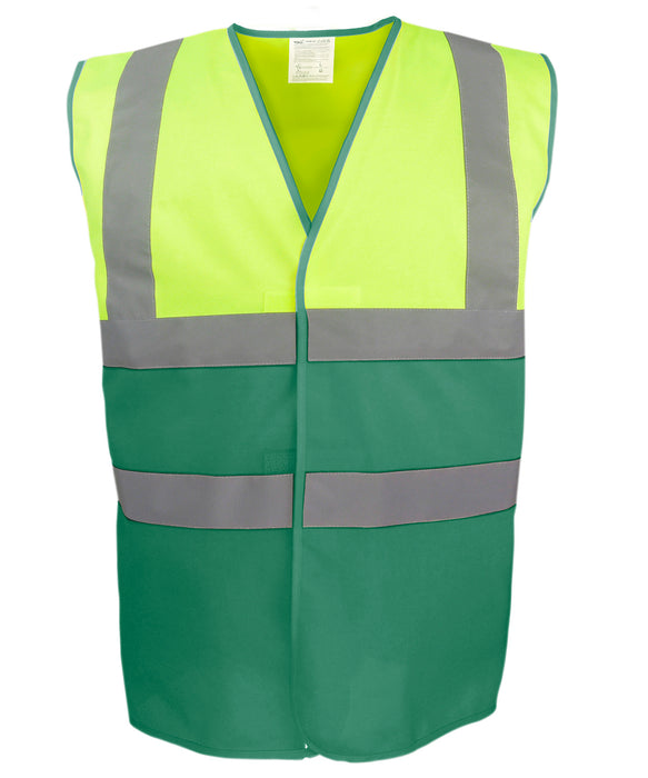 yk107 Hi-Vis Yellow/Paramedic Green front