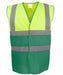 yk107 Hi-Vis Yellow/Paramedic Green front