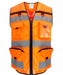 yk108 Hi-Vis Orange Mesh front